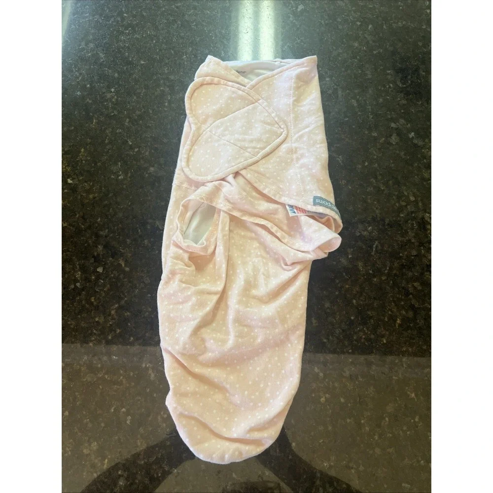 Swaddle Me Baby Girl Infant Swaddle Pink‎ Polka dot Sz 0-3m Nursery Sleepwear